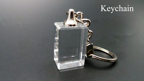 Photo in crystal keychain from Crystal Life Designs, Saskatoon, Saskatchewan