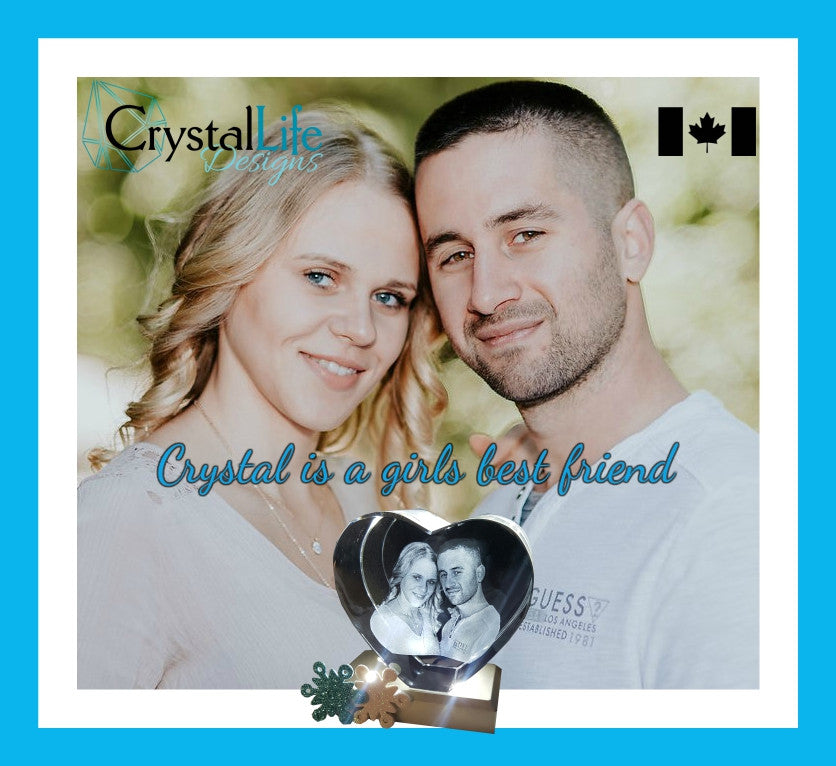 Saskatoon Valentines Gifts-Crystal Life Designs- 3D Laser Photo Crystal Canada