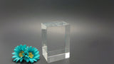 Cube shaped photo crystal - Crystal Life Designs